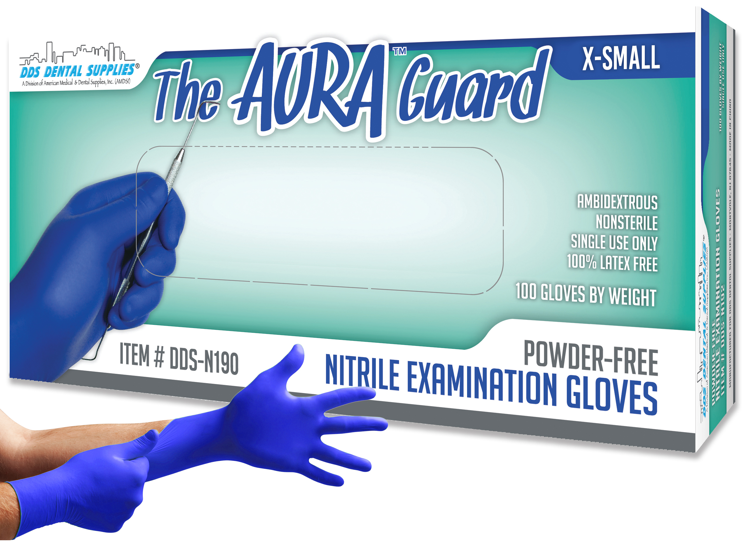 Aura Guard Nitriles Gloves (XS) 100Bx