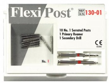 Flexi-Post SS Post Refill Size 01 Red 10Pk
