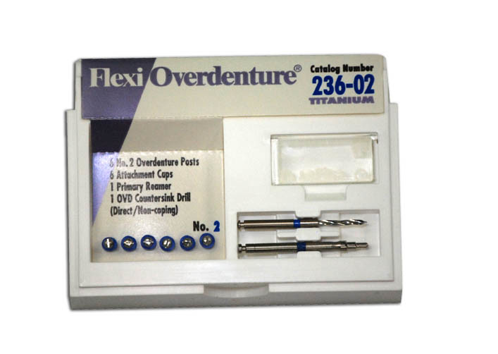 Flexi-Overdenture Titanium Refills (For Direct/Non-Coping Technique)-Blue/Size 2