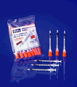 Insulin Syringe & Needle 30G x