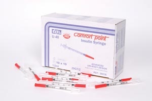 Insulin Syringe cc U-40 29G x