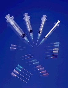 Syringe & Needle Luer Lock 3cc