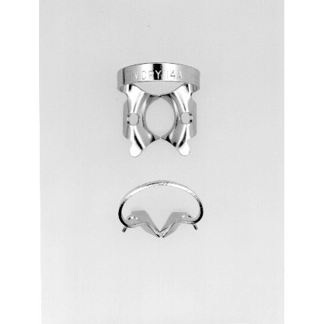 Ivory Rubber Dam Clamps, Wingless W14A, Large Partially Erupted