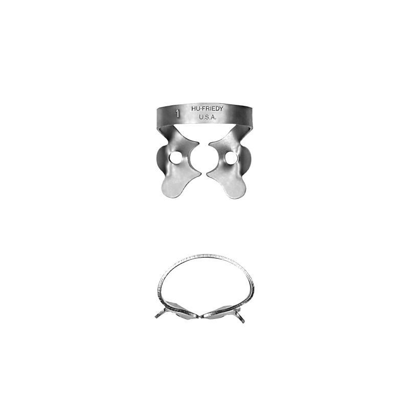 1 Satin Steel Rubber Dam Clamp Black Line, Hu-Friedy, RDCM1X