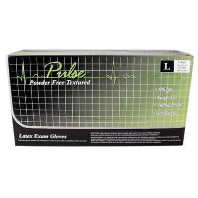 Pulse Latex PF Glove Large 100/Bx