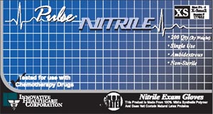 INNOVATIVE PULSE NITRILE EXAM GLOVES, 177202