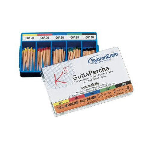 GUTTA PERCHA STD- #40 BX 100, 12653, Kerr Dental