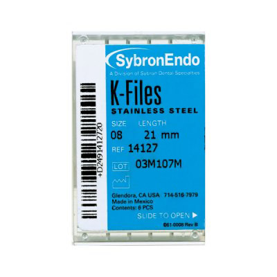 Kerr Endo K-Files SS 30mm #08 6Bx