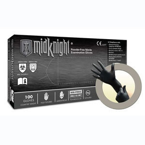 Microflex Nitrile PF Black Gloves 100/bx - XS, MicroFlex, MK-296-XS