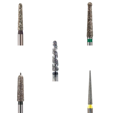 Microcopy - NeoDiamond Flat End Cylinder Friction Grip Single Use Diamond Bur - Flat End Cylinder 0710 Coarse