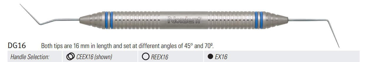 Nordent - Explorer DG-16 Double End DuraLite Round Stainless Steel