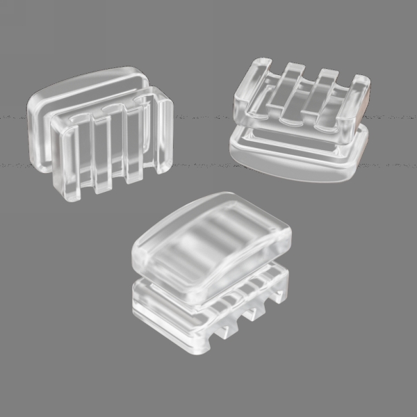 LINGUAL BUTTON CERAMIC RECTANG