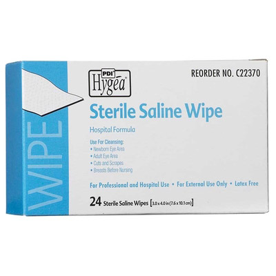PDI HYGEA STERILE SALINE WIPE, C22370