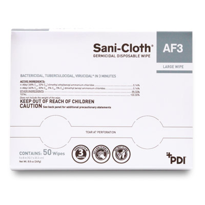 PDI SANI-CLOTH AF3 GERMICIDAL DISPOSABLE WIPE, H59200