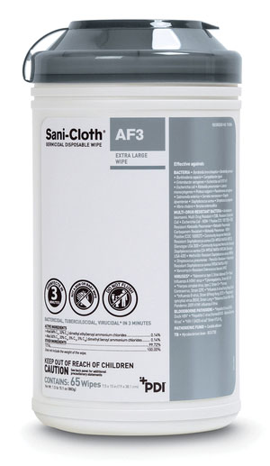 PDI SANI-CLOTH AF3 GERMICIDAL DISPOSABLE WIPE, P039100
