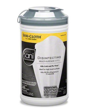PDI SANI PROFESSIONAL DISINFECTING MULTI-SURFACE WIPES, P22884