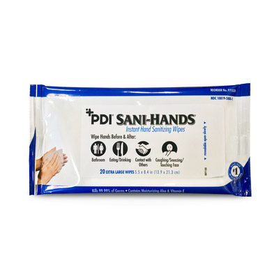 PDI SANI-HANDS BEDSIDE PACK, P71520