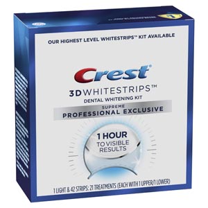 P&G CREST 3D WHITESTRIPS SUPREME PROFESSIONAL EXCLUSIVE, 80366857