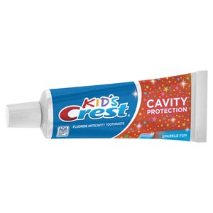 Crest Kids 2+ Cavity Protection Toothpaste Sparkle Fun 4.6oz Tubes 24Cs