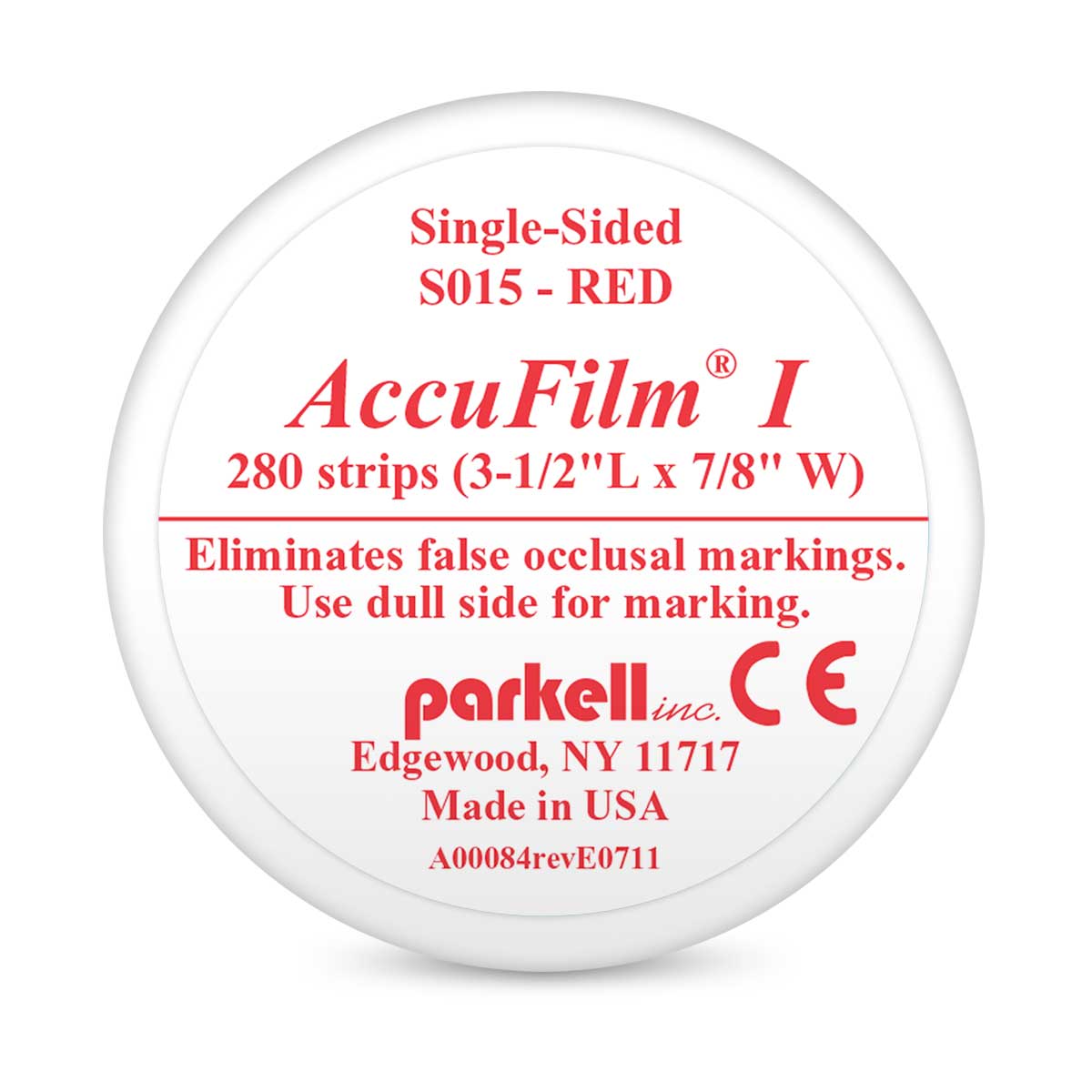 AccuFilm I Single-Sided Red 280/Strips