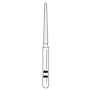 Premier - Two Striper Cone Diamonds Friction Grip Burs - 797.11F Fine