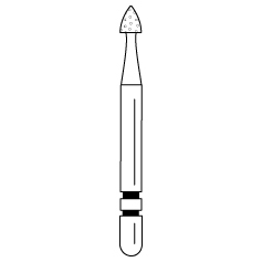 Premier - Two Striper Flame Diamonds Friction Grip Burs - 290.2M Medium