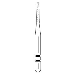 Premier - Two Striper Flat-end Trapper Diamonds Friction Grip Burs - 700.6C Coarse