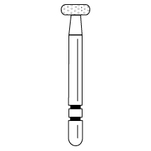 Premier - Two Striper Wheel Diamonds Friction Grip Burs - 860/C