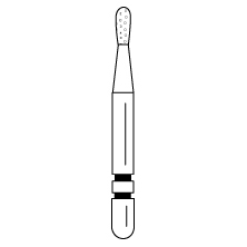 Premier - Two Striper Pear Diamonds Friction Grip Burs - 362.3F
