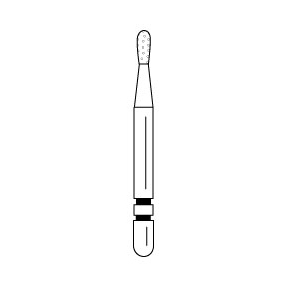 Premier - Two Striper Long Shank Diamonds Friction Grip Burs - L362.3C