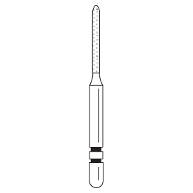 Premier - Two Striper Modified Beveled Cylinder Diamond Friction Grip Burs - 510.8C