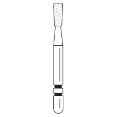 Premier - Two Striper Inverted Cone Diamond Friction Grip Burs - 317.4C