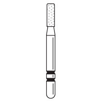 Premier - Two Striper KR Cylinder Diamond Friction Grip Burs - 521.4CKR