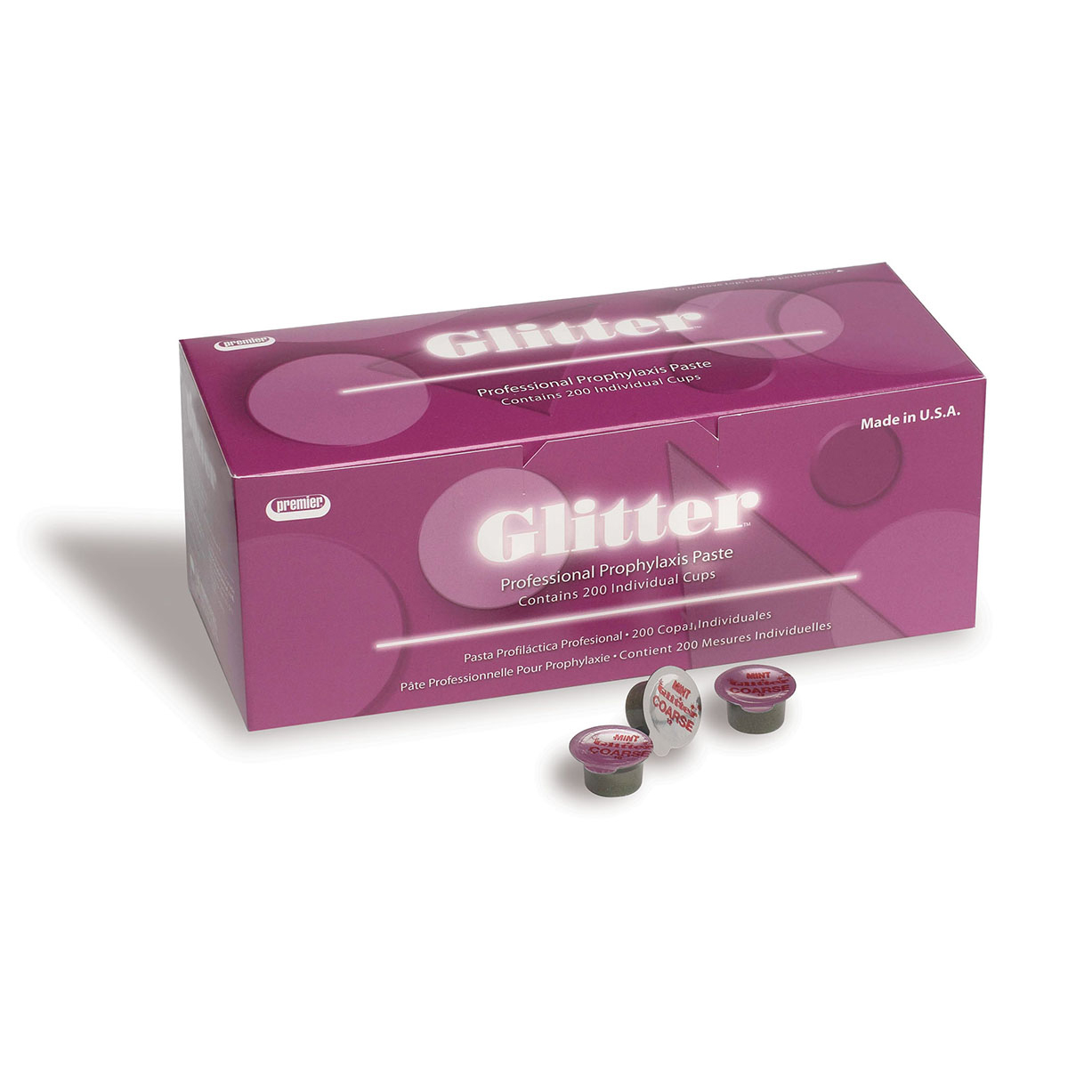 Glitter Prophy Paste Extra Coarse Mint 200Bx