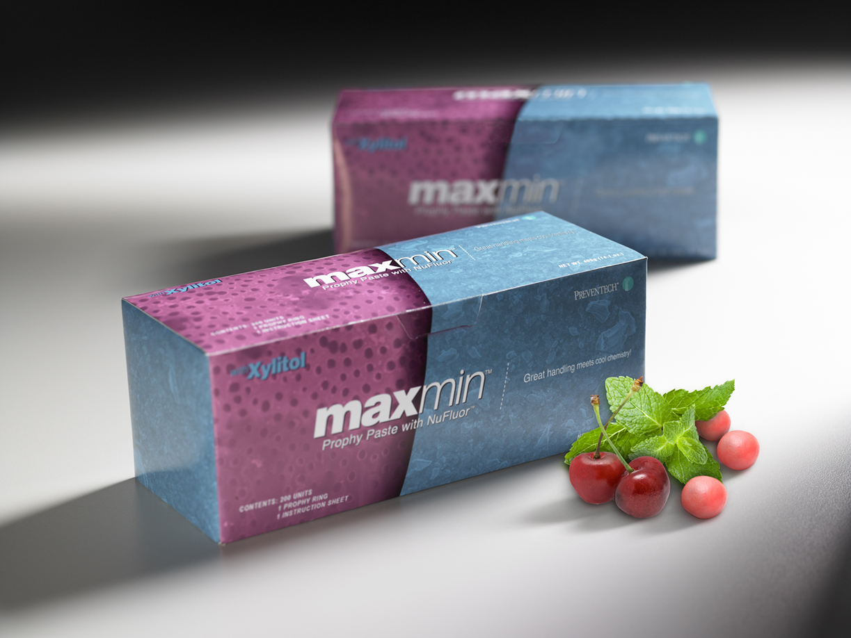 Maxmin Prophy Paste w/ NuFluor Coarse Cherry 200/Bx