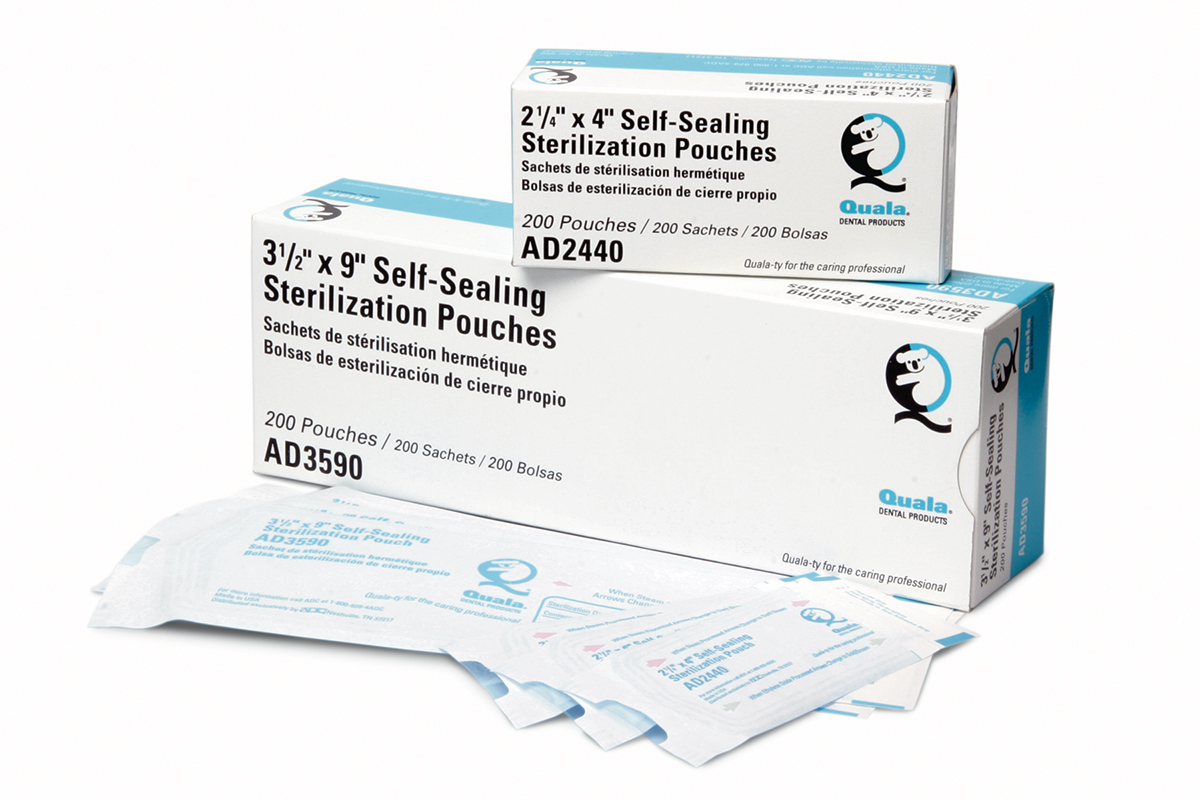 Quala Sterilization Pouch 3-1/2" x 9" 500Bx