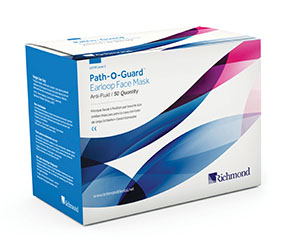Path-O-Guard Anti-Fluid Earloop Mask Level 3 Lavender 50Bx