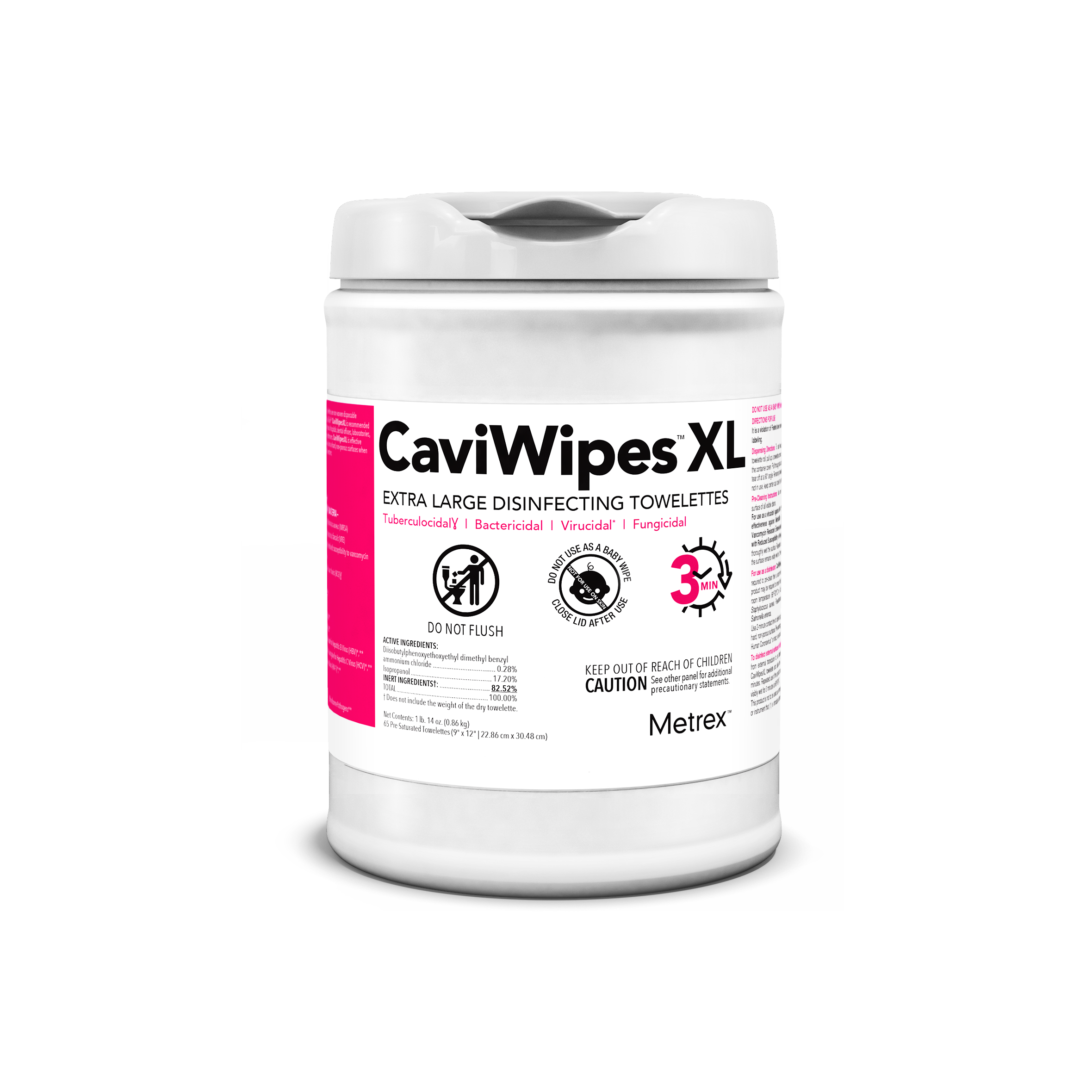 Caviwipes Disinfectant 9 x 12 (XL) 65Tb