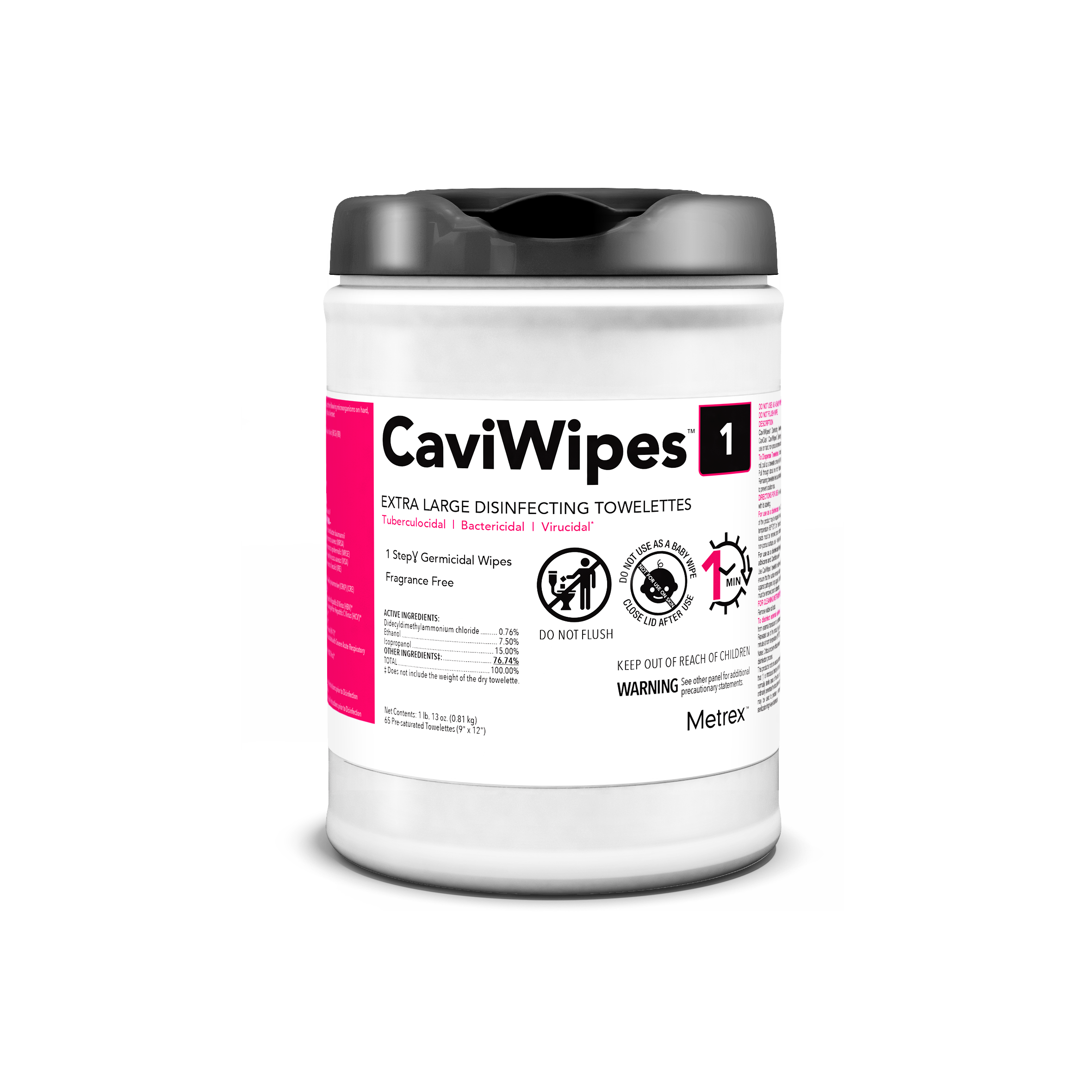 Caviwipes1 Disinfectant 9 x 12 (XL) 65Tb