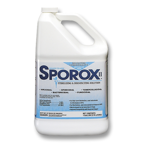 Sporox II Sterilizing & Disinfecting Solution 1 Gallon Ea