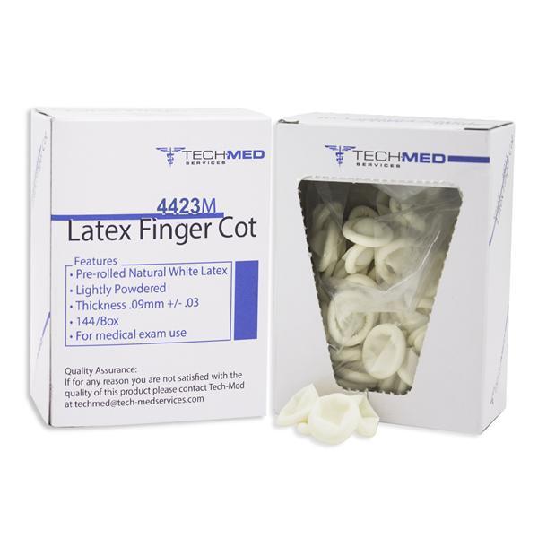 Dukal Latex Finger Cots Medium 144Bx