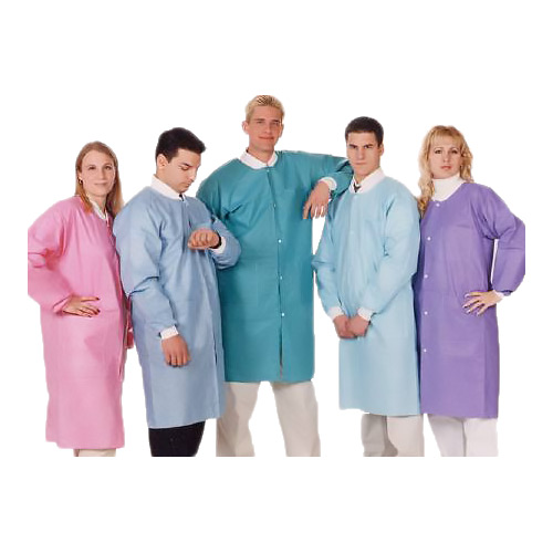 valumax - Extra-Safe Knee Length Lab Coat - Raspberry - Raspberry - XS (10)