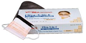 ValuMax Ultra 3-in-1 Mask w/ Visor - Blue (25), ValuMax, 5673E-SB