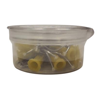 Stat-Flo Yellow Luer Lock Pre-Bent Tip 19ga Pack of 20