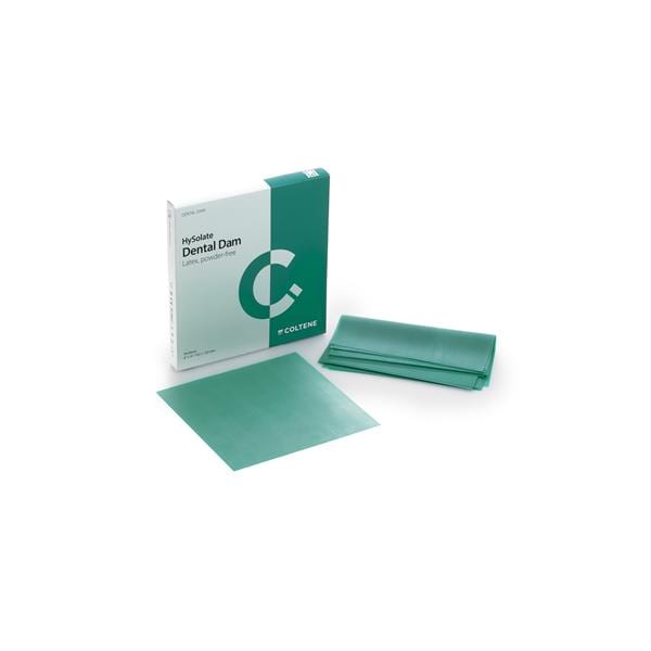 HySolate Latex Dental Dam 6x6 Green Heavy 36/Pk