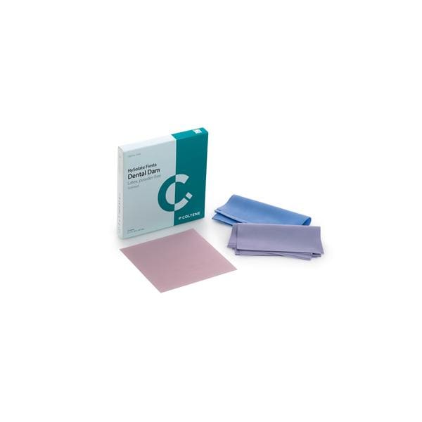 HySolate Fiesta Latex Dental Dam 5x5 Asst Thin 52/Pk