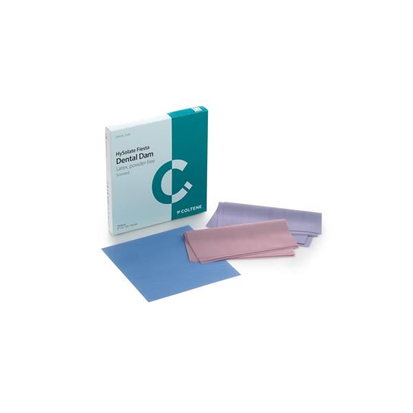 HySolate Latex Dental Dam 6x6 Asst Medium 360/Pk