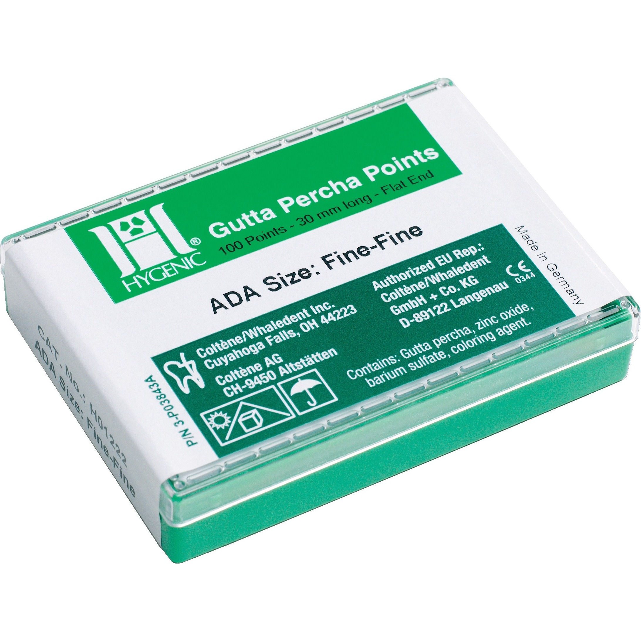 Gutta Percha Points Accessory Sizes Large, 100/Pkg., H01305