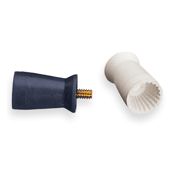 Prophy Cups Ribbed Long Metal Latch Type Firm White 144Bg