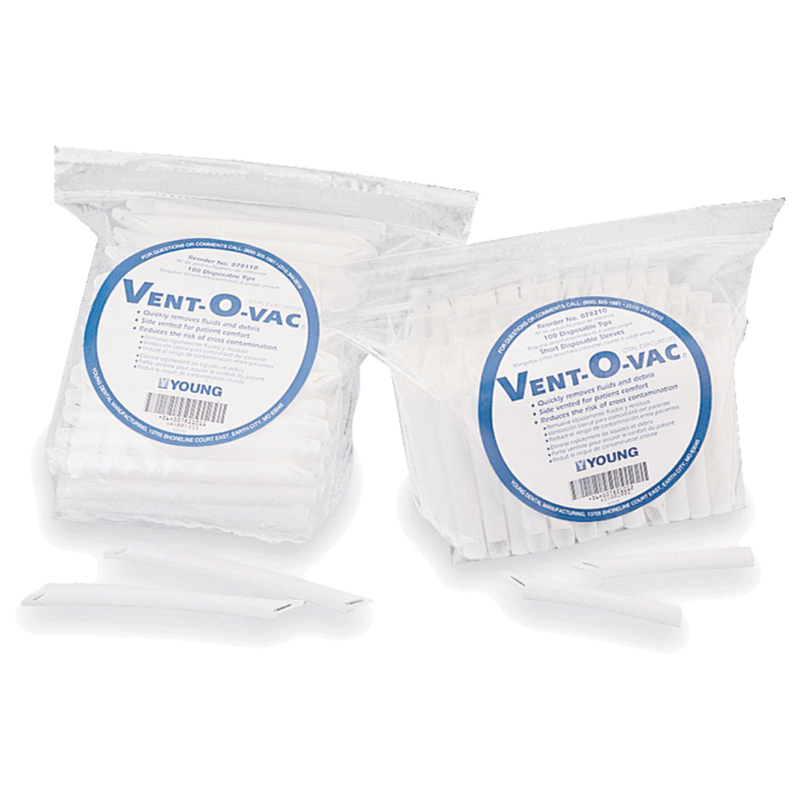 Vent-O-Vacs Reg Disposable Tips 100Bg